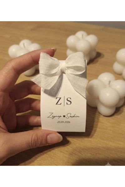 Goodsecond 100 adet Nişan Nikah Düğün Hediyelik Bubble Mum