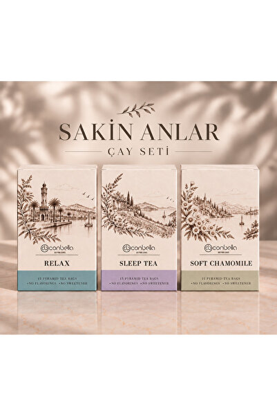 Conbella Sakinleştirici Çay Seti (Relax + Sleep Tea+ Papatya - 45’ li Paket P...