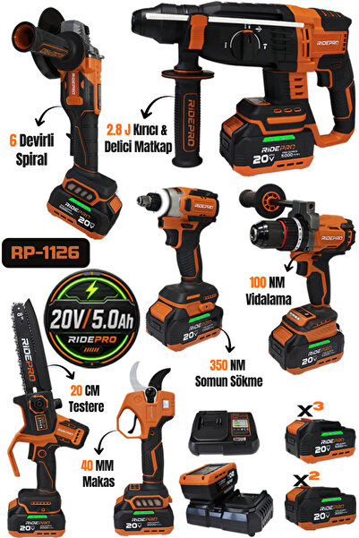 RİDEPRO 4’LÜ SET 350 NM’Lİ + 2’Lİ SET MAKAS VE TESTERE