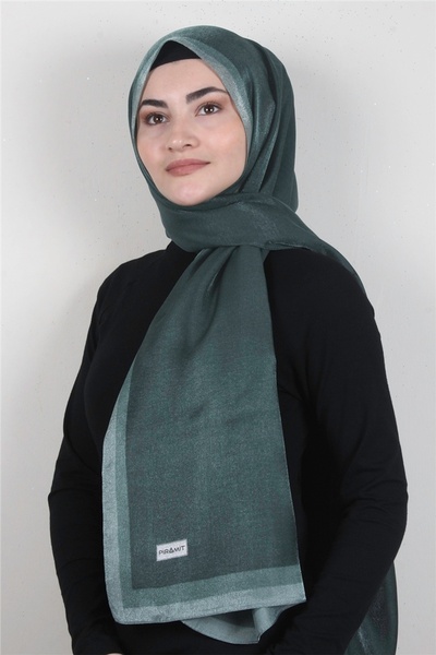 PİRAMİT إليزيا شال لامع 4000-44 زمرد
