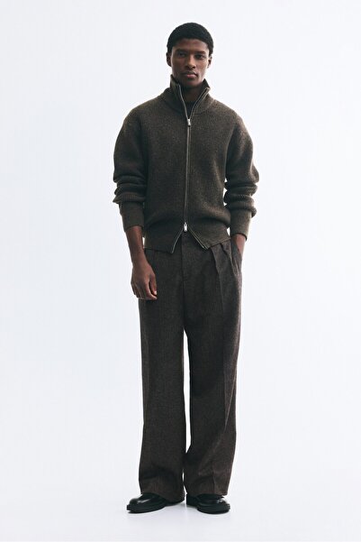 H&M Yün Karışımlı Pantolon Loose Fit