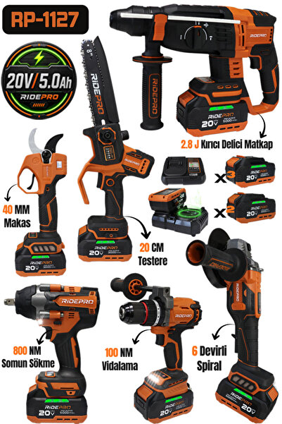 RİDEPRO 4’LÜ SET 800 NM’Lİ + 2’Lİ SET TESTERE VE MAKAS