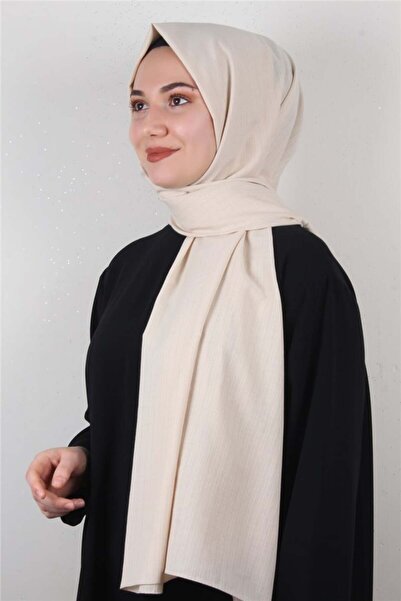 Cardion % 100 Coton Şal 8083-14 Krem