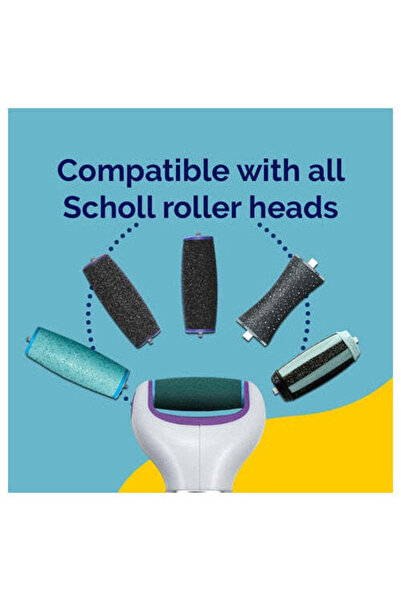 SCHÖLL Pilă electrică Scholl Velvet Expertcare 2 în 1 pentru pedichiură, pentru îndepărtare eficientă, design ergonomic