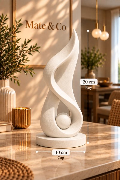Dekoratif Modern Biblo – Şık Salon ve Masaüstü Süsü 20x10 cm