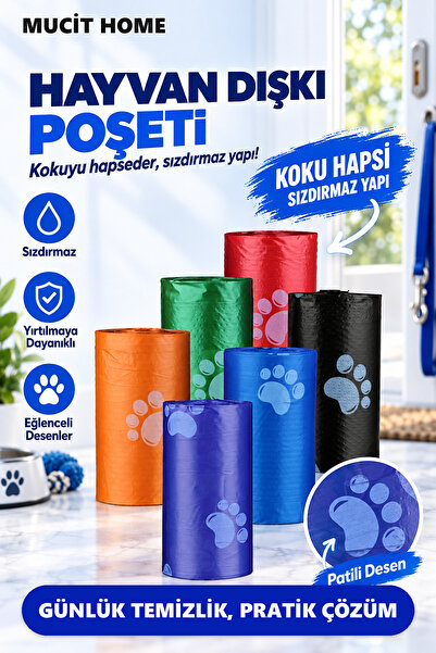mucit home 4 Rulo Hayvan Dışkı Poşeti