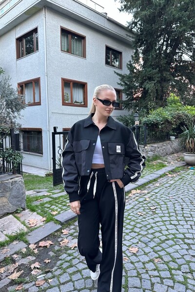 lizge giyim Pants with Striped Details (Not a Suit)