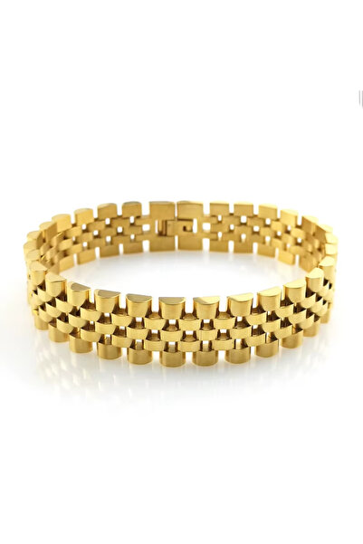 OEM Men's "Business Man" Bracelet Made of Premium Stainless Steel, 18K Gold P...