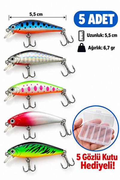 Arkhelais Minnow Suni Balık Yemi 5,5 cm 6,7 gr - Levrek Lüfer Palamut Alabalı...