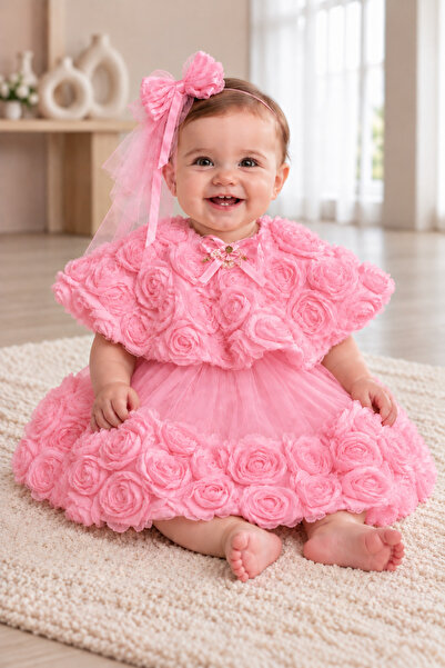 Harry&Millie Baby Luxury Floral Dress Set 6 Pieces Mevlüt Henna Special Occas...