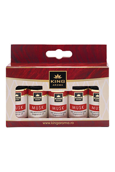 KingAroma Pachet 5 uleiuri parfumate aromaterapie KING Aroma MUSK, 10ml