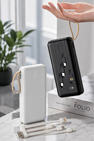 Torima Taşınabilir Batarya 20000 Mah Ledli 4 Çıkışlı Powerbank TRM-1021 Siyah