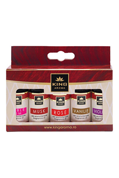KingAroma Pachet 5 uleiuri parfumate aromaterapie KING Aroma SWEET, 10 ml