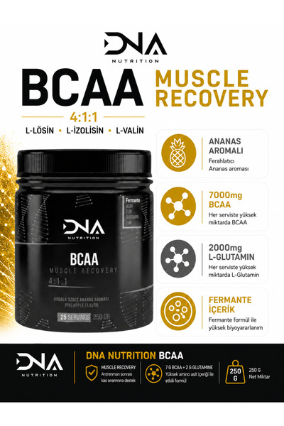 Dna Nutrition Creatine Paketi-1 (Creatine 250gr+Bcaa 250gr Ananas Aromalı+Shaker)