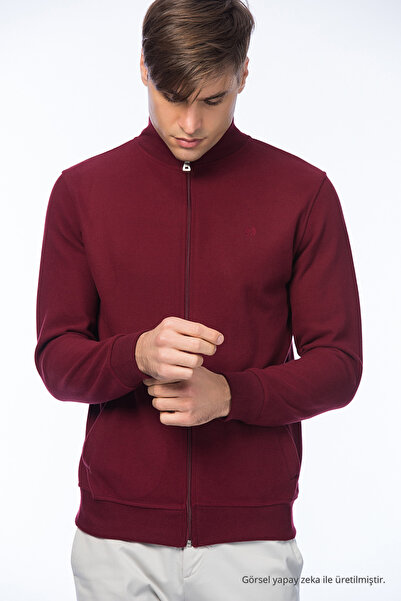 Maccali Erkek Bordo Hırka - 105