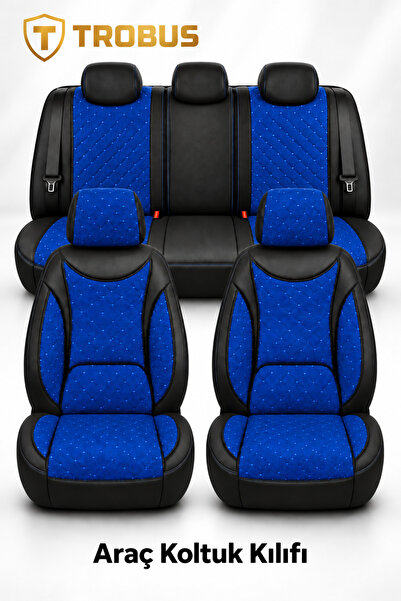 TROBUS Peugeot Rifter 2019 ve Sonrası Araca Uyumlu Koton Kumaş Kapitone Bel D...