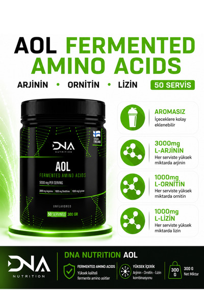 Dna Nutrition Creatine 500Gr + Bcaa + Aol Package (Creatine 1000Gr + Aol 300Gr + Bcaa 250Gr Pineapple Flavored + Shaker)