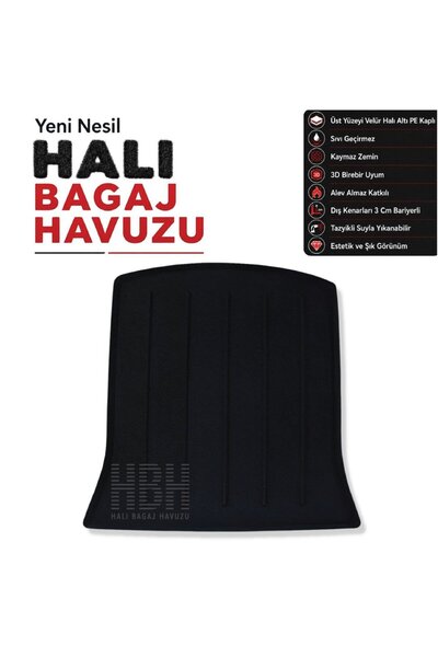 Hbhly Tesla Y Model (Juniper) Halı Bagaj Havuzu (2025 ve Sonrası) (ARKA BAGAJ)
