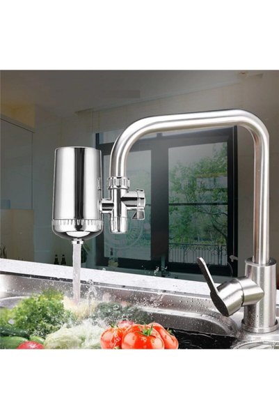 mak supply Kitchen Faucet Water Filter + 1 Spare Cartridge