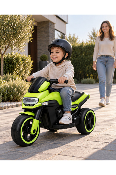 NO BRAND Motocicletă electrică cu 3 roți pentru copii HVKKN54022, Verde