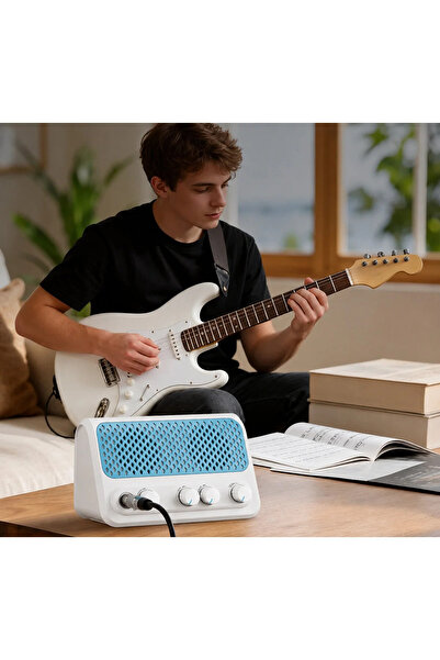 müzikhane Şarjlı Mini Amfi 10w Distorsion + Reverb Bluetooth