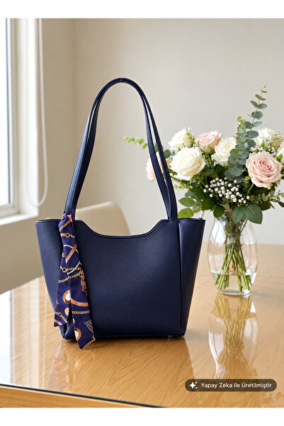 Judour Bags Kadın Fularlı Fermuarlı Ve Çıtçıt Kapamalı Shopper El Ve Omuz Çan...