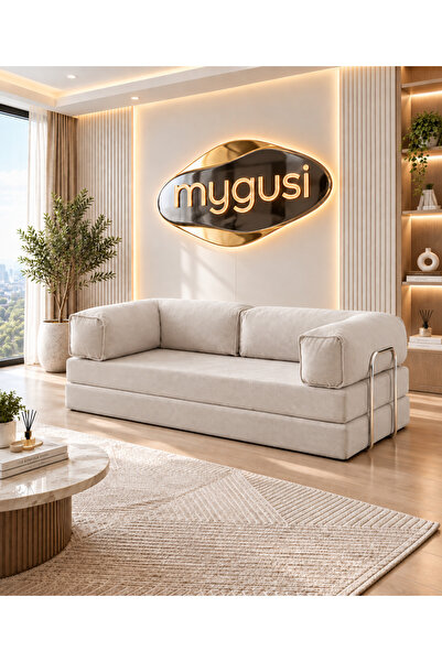 Mygusi MyLegom 90x200 cm Fitilli Kadife Yataklı Kanepe & Dinlenme Koltuğu - Y...