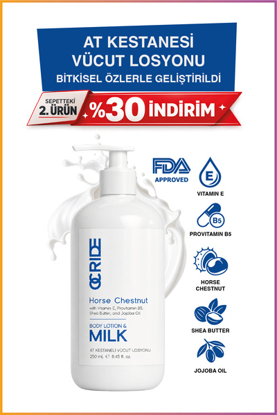 OCRIDE At Kestanesi Özlü Body Milk Bitkisel Nemlendirici Vücut Losyonu ve Süt...
