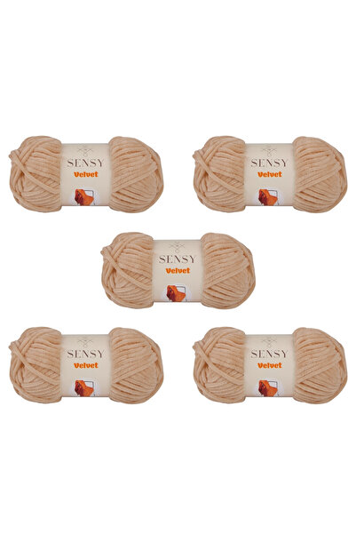 SENSY Velvet Velvet Hand Knitting Yarn 5 (Five) Pieces Velvet Yarn