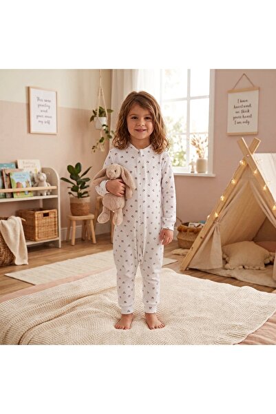 MONVOİ KİDS Bebek & Çocuk Çift Kat Elyafsız Mam&Dad Baskılı 1.0 Tog Uyku Tulumu