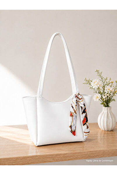 Judour Bags Kadın Fularlı Fermuarlı Ve Çıtçıt Kapamalı Shopper El Ve Omuz Çan...