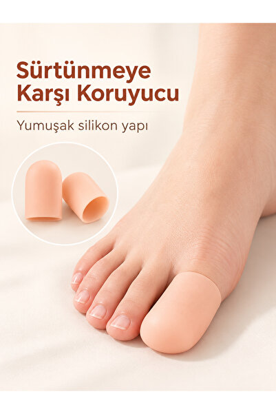 Bunyon Ayak Başparmak Silikon Tüp Koruyucu Kapalı Uç Parmak Kılıfı Sürtünme Ö...