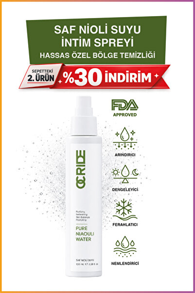 OCRIDE Genital Deodorizer and Odor Preventer 100% Pure Nioli Water Hydrosol