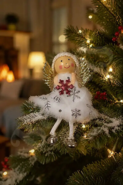 BeySüS New Year's Snow Angel Red Snowflake 13 cm