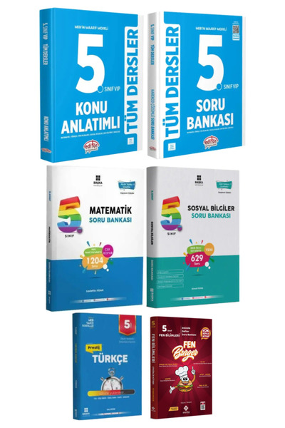 Editör Yayınevi MEB'in Maarif Modeli 5. Sınıf Tüm Dersler Konu Anlatımlı+Soru...