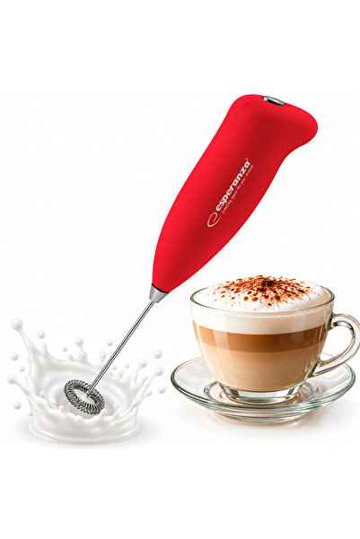 ESPERANZA Spumator de lapte cu latte, Esperanza, Roșu