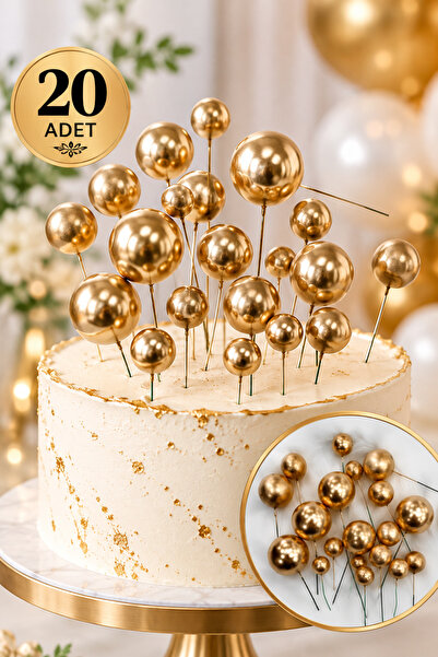 eğlencemarketi Pasta Topu Pasta Kürdanı 20 Li Paket
