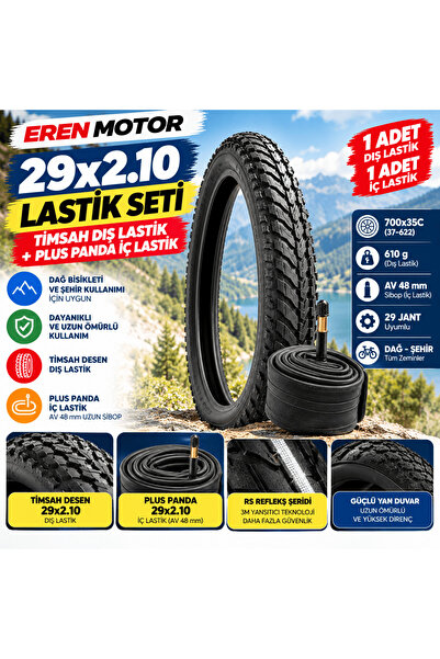 DIAMOND 29x2.10 Lastik Seti Timsah Dış Lastik + Plus Panda İç Lastik