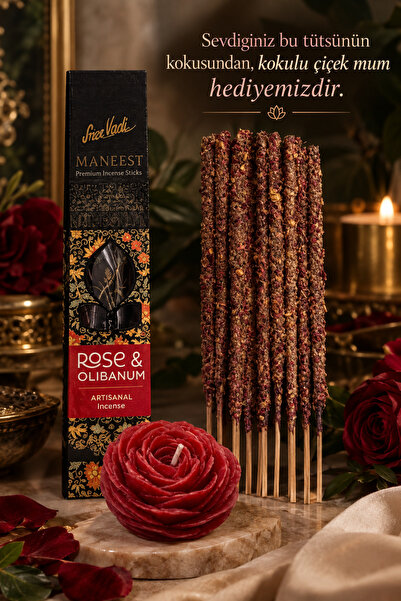 sree vani tütsü Rose & Olibanum Premium Tütsü *MUM HEDİYELİ* Magical Manifest...