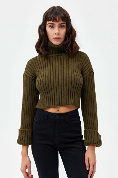 Açelya Okcu Turtleneck Crop Sweater