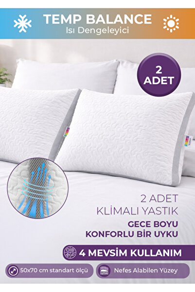 Days In Colours 2 Adet Klimalı Silikon Yastık - DayCool Serisi - 2 x 800 Gram...