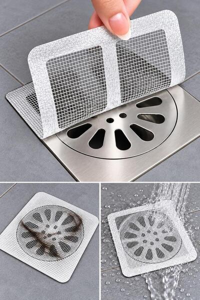 jetfast 30Pcs Adhesive Disposable Bathroom Drain Hair Hair Catcher and Kitche...