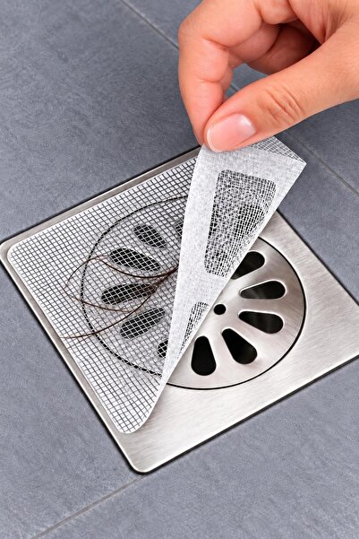 jetfast 20Pcs Adhesive Disposable Sink Bathroom Kitchen Shower Drain Hair Hai...