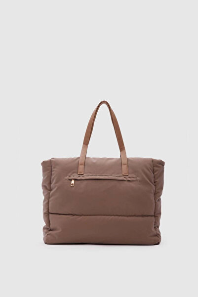citycenterfashion Kadın Puf Ön Cep Fermuar Omuz Çantası cty-lbn-9256