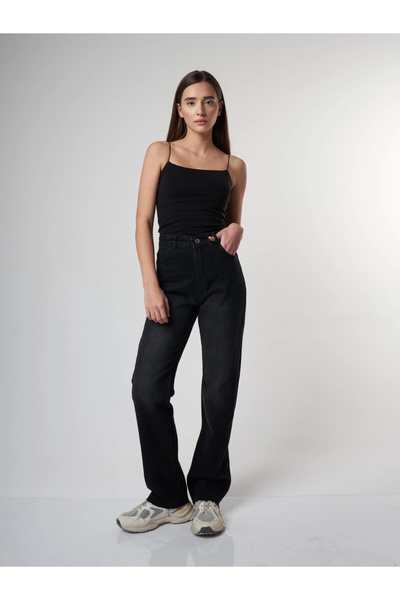 citycenterfashion Bel Kemer Köprülü Flare Fit Jean Pantolon cty-abr-2264