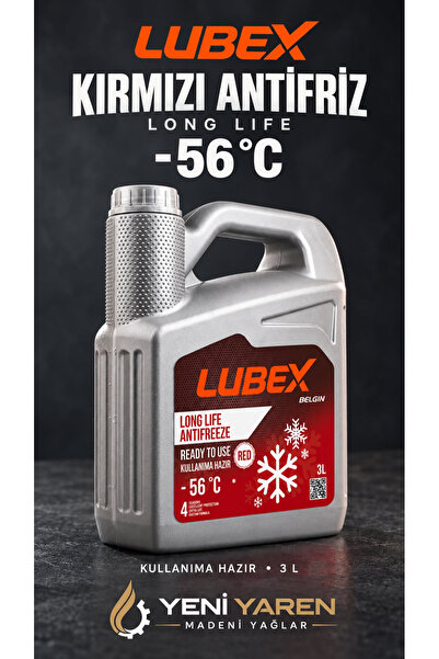 Lubex Long Life Kırmızı Antifiriz -56 3 LT
