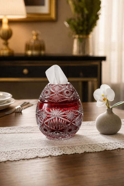 Kristal Market Avangart Vizyon Model Büyük Peçetelik Mumluk