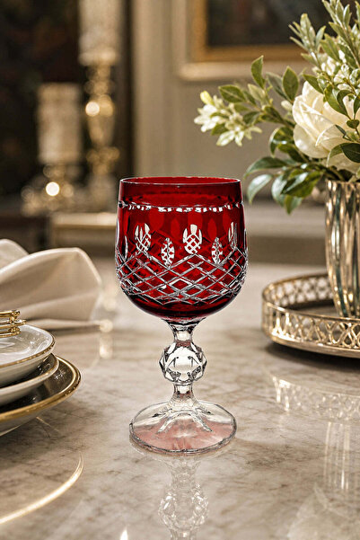 Kristal Market Bohemia Kristal El İşçiliği Royal Kahve Yanı Bardağı 150cc