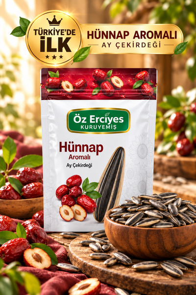 Özerciyes Kuruyemiş Hünnap Aromalı Ay Çekirdeği 250 g – Aromalı Ay Çekirdeği