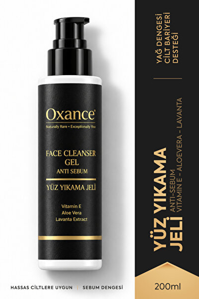Anti Sebum Yağ Dengeleyici Yüz Yıkama Jeli Aloe Vera ve E Vitaminli 200 ml
